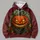 Spooky Pumpkin, Black Cat and Bat for Halloween Nighttime Fall Celebrations All-over Print Hoodie (Lightweight) - 4