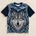 Ice Wolf and Nordic Snowflakes for Winter Holidays and Cozy Outdoor Adventures All-over Print Unisex T-shirt - 1