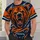 Roaring Orange Bear Head for Game Day Cheer and Football Fan Gatherings All Season All-over Print Unisex T-shirt - 5