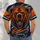 Roaring Orange Bear Head for Game Day Cheer and Football Fan Gatherings All Season All-over Print Unisex T-shirt - 6