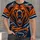 Roaring Orange Bear Head for Game Day Cheer and Football Fan Gatherings All Season All-over Print Unisex T-shirt - 4