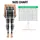 Mint Accent Tartan Plaid for Pilates, Gym Workouts, and Everyday Casual Style Leggings - 3