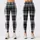 Mint Accent Tartan Plaid for Pilates, Gym Workouts, and Everyday Casual Style Leggings - 1
