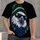 Bald Eagle Mascot With Knit Beanie And Sunglasses For School Spirit And Game Day Fans All-over Print Unisex T-shirt - 4