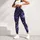 Apricot Stars And Teal Starlight For Yoga, Pilates, And Everyday Outings Leggings - 4