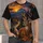 Deer at Sunset Mountain Wilderness Scene for Autumn Hiking and Outdoor Adventures All-over Print Unisex T-shirt - 4