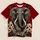Charging Elephant Red Ivory Wildlife Art for Outdoor Adventures and Everyday Casual Wear All-over Print Unisex T-shirt - 1