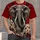 Charging Elephant Red Ivory Wildlife Art for Outdoor Adventures and Everyday Casual Wear All-over Print Unisex T-shirt - 4