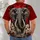 Charging Elephant Red Ivory Wildlife Art for Outdoor Adventures and Everyday Casual Wear All-over Print Unisex T-shirt - 6