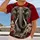 Charging Elephant Red Ivory Wildlife Art for Outdoor Adventures and Everyday Casual Wear All-over Print Unisex T-shirt - 2