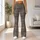 Ivory Charcoal Houndstooth Checks for Pilates Gym Commuting and Everyday Wear Leggings - 12