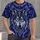Celtic Wolf Moon Motif for Winter Nights and Nordic-Inspired Style All-over Print Unisex T-shirt - 4
