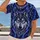 Celtic Wolf Moon Motif for Winter Nights and Nordic-Inspired Style All-over Print Unisex T-shirt - 2