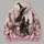 Pink Moon Witch and Black Cat for Whimsical Halloween Night Celebrations and Parties All-over Print Hoodie (Lightweight) - 5