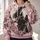 Pink Moon Witch and Black Cat for Whimsical Halloween Night Celebrations and Parties All-over Print Hoodie (Lightweight) - 2