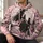 Pink Moon Witch and Black Cat for Whimsical Halloween Night Celebrations and Parties All-over Print Hoodie (Lightweight) - 6