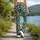 Emerald Green Leopard Spots for Pilates, Gym Training and Everyday Activewear for Women Leggings - 12