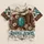 Turquoise Rodeo Boots and Jewel for Country Concerts and Western Cowgirl Style All-over Print Unisex T-shirt - 1