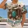 Turquoise Rodeo Boots and Jewel for Country Concerts and Western Cowgirl Style All-over Print Unisex T-shirt - 2