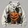 Jack-O'-Lantern, Three Black Cats and Roses for Spooky Halloween Nights and Fall All-over Print Hoodie (Lightweight) - 4