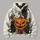 Jack-O'-Lantern, Three Black Cats and Roses for Spooky Halloween Nights and Fall All-over Print Hoodie (Lightweight) - 5