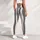 Ivory And Charcoal Vertical Pinstripes For Yoga Sessions And Everyday City Wear Daily Leggings - 6