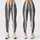 Ivory And Charcoal Vertical Pinstripes For Yoga Sessions And Everyday City Wear Daily Leggings - 3