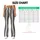 Ivory And Charcoal Vertical Pinstripes For Yoga Sessions And Everyday City Wear Daily Leggings - 7