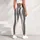 Ivory And Charcoal Vertical Pinstripes For Yoga Sessions And Everyday City Wear Daily Leggings - 4