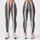 Ivory And Charcoal Vertical Pinstripes For Yoga Sessions And Everyday City Wear Daily Leggings - 1