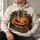 Pumpkin, Black Cats, Bats And Roses For Spooky Halloween Fall Celebrations All-over Print Hoodie (Lightweight) - 6