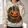Pumpkin, Black Cats, Bats And Roses For Spooky Halloween Fall Celebrations All-over Print Hoodie (Lightweight) - 2