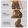 Warm Tan and Black Leopard Spots for Yoga, Gym Training and Everyday Activewear Style Leggings - 8