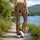 Warm Tan and Black Leopard Spots for Yoga, Gym Training and Everyday Activewear Style Leggings - 12
