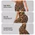 Warm Tan and Black Leopard Spots for Yoga, Gym Training and Everyday Activewear Style Leggings - 2