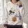 Kawaii Ghost Couple With Pumpkin Candy For Cute Halloween Autumn Celebrations All-over Print Hoodie (Lightweight) - 2