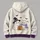 Kawaii Ghost Couple With Pumpkin Candy For Cute Halloween Autumn Celebrations All-over Print Hoodie (Lightweight) - 5