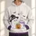 Kawaii Ghost Couple With Pumpkin Candy For Cute Halloween Autumn Celebrations All-over Print Hoodie (Lightweight) - 1