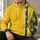 Golden Yellow Green Stripe Starburst Style for Office Commutes and Casual Days All-over Print Hoodie (Lightweight) - 6