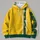 Golden Yellow Green Stripe Starburst Style for Office Commutes and Casual Days All-over Print Hoodie (Lightweight) - 4