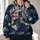 Vintage Football Quarterback and Helmet Motifs for Game Day and Casual Weekend Wear All-over Print Hoodie (Lightweight) - 2