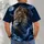 Lion Beneath a Starry Night Sky for Outdoor Adventures and Everyday Wear All-over Print Unisex T-shirt - 6