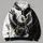 Spread-Wing Eagle Clutching Football for Game Day and Everyday Casual Wear All-over Print Hoodie (Lightweight) - 4