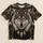 Autumn Wolf Portrait With Rustic Woodland Details For Cozy Winter Outdoor Style All-over Print Unisex T-shirt - 1