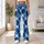 Navy And White X O Motifs For Yoga, Pilates, And Everyday Activewear Wardrobes Style Leggings - 11