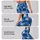Navy And White X O Motifs For Yoga, Pilates, And Everyday Activewear Wardrobes Style Leggings - 8