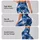Navy And White X O Motifs For Yoga, Pilates, And Everyday Activewear Wardrobes Style Leggings - 2