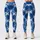 Navy And White X O Motifs For Yoga, Pilates, And Everyday Activewear Wardrobes Style Leggings - 3