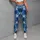 Navy And White X O Motifs For Yoga, Pilates, And Everyday Activewear Wardrobes Style Leggings - 6