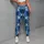 Navy And White X O Motifs For Yoga, Pilates, And Everyday Activewear Wardrobes Style Leggings - 4